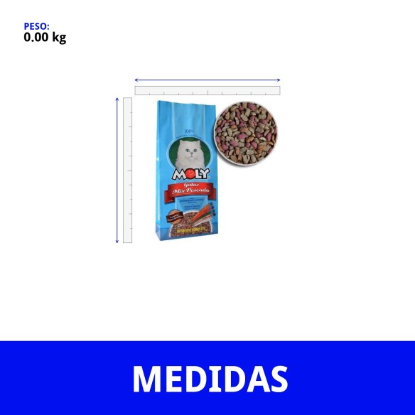 Pienso Moly Gatos Pescado 1,5kg - Omega 3 y Oligoelementos