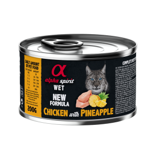 Paté para Gatos Alpha Spirit Pollo y Piña 200g Natural