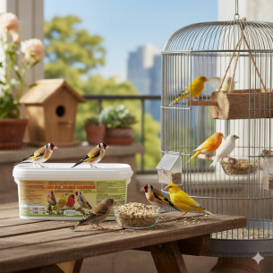 Ornitalia No Problem Indigeni 2 kg – Pasta de Cría Premium– Especial Jilgueros, Verderones, Pardillos y Exóticos Europeos 2