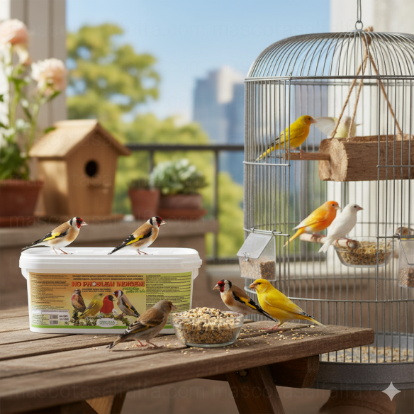 Ornitalia No Problem Indigeni 2 kg – Pasta de Cría Premium– Especial Jilgueros, Verderones, Pardillos y Exóticos Europeos