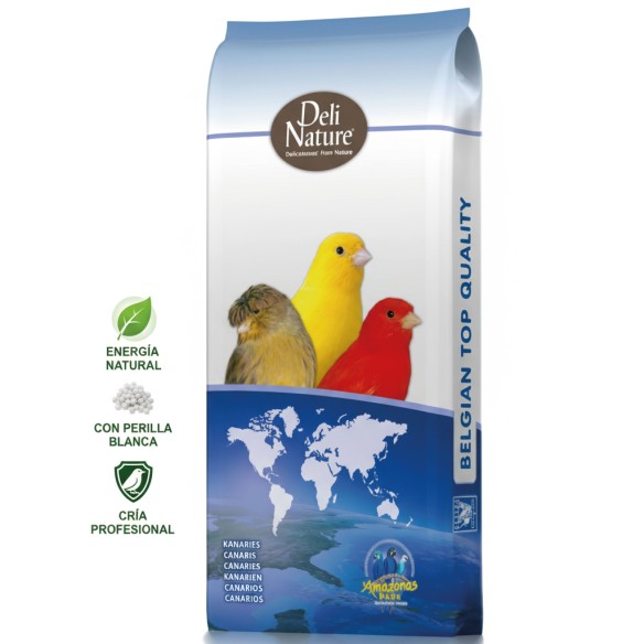 Canaris Élevage avec Périlla 20 kg – Mezcla Premium para Canarios | Alimento Natural con Périlla Blanca | Alta Energía y Vitalid