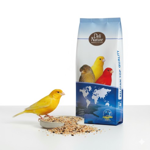 Canaris Élevage avec Périlla 20 kg – Mezcla Premium para Canarios | Alimento Natural con Périlla Blanca | Alta Energía y Vitalid