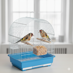 COMEDERO PAPAGAYO CON ALAMBRES 9X7X6.5 H 10 UNIT 2