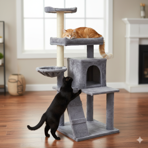 ARBOL RASCADOR GATO MODELO PARIS 49X49X132 CM -  2