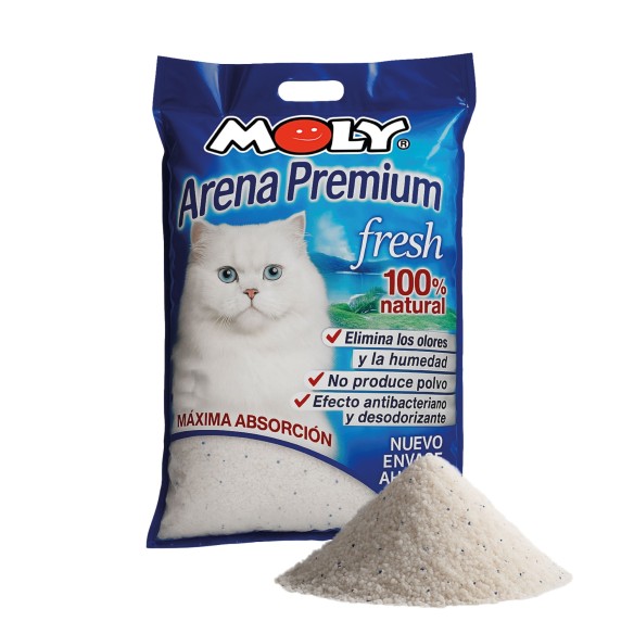 Arena de Gato Gel Silice Moly Premium 4.28L - 1.8kg