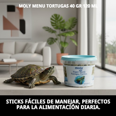 Alimento Moly Menu Tortugas 40g para salud y crecimiento óptimo
