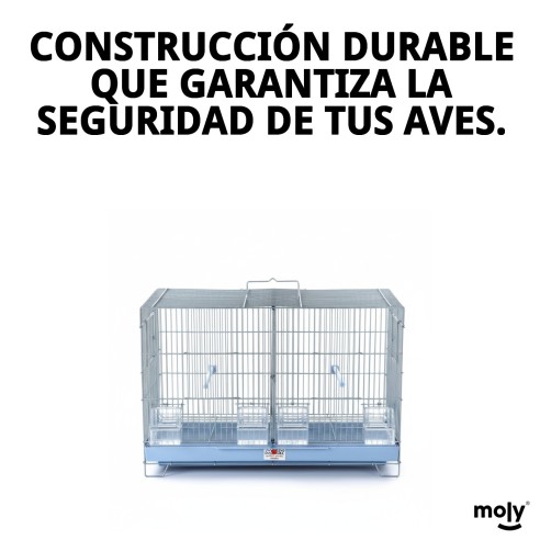 Jaulón de Cría Desmontable 58x32x37 cm para Mascotas