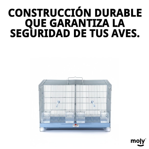 Jaulón de Cría Desmontable 58x32x37 cm para Mascotas