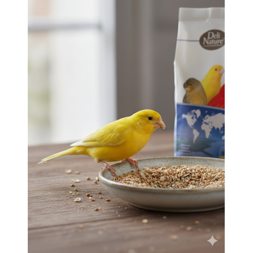 Deli Nature Canaris Base 20 kg | Mezcla Premium para Canarios