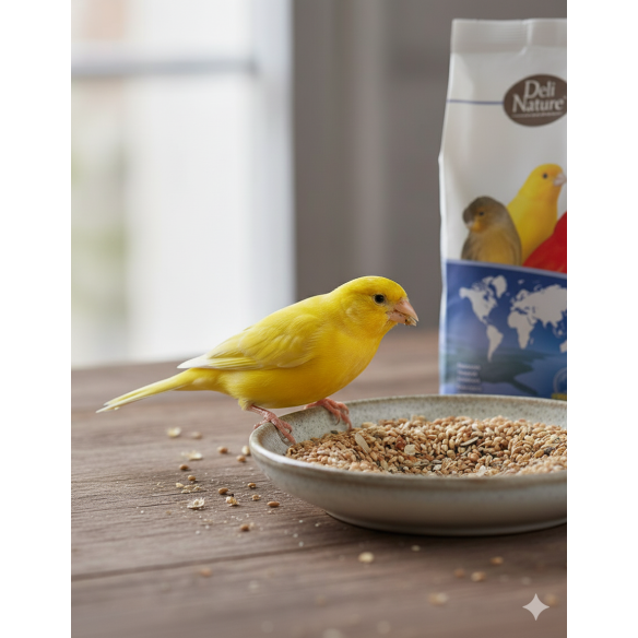 Deli Nature Canaris Base 20 kg | Mezcla Premium para Canarios