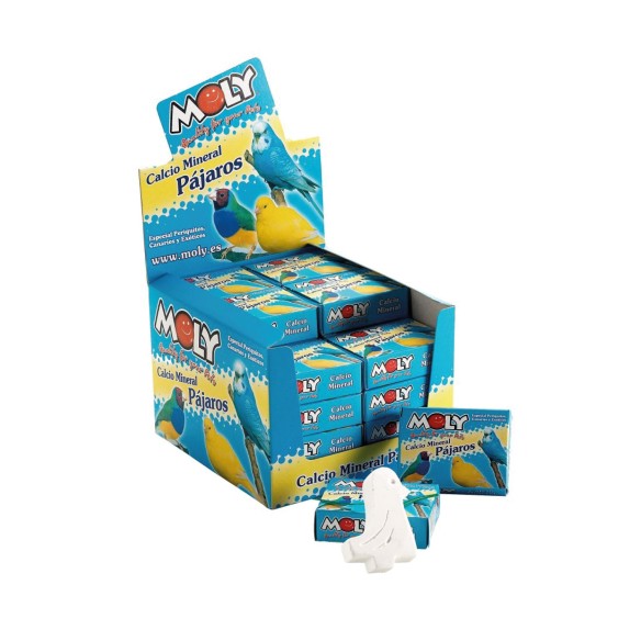 MOLY Expositor 30 Unid. de Calcio para Aves Saludables