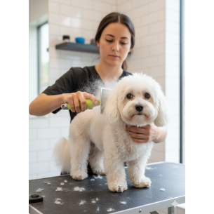 Carda Profesional Grande Silicona para Perros y Gatos 2