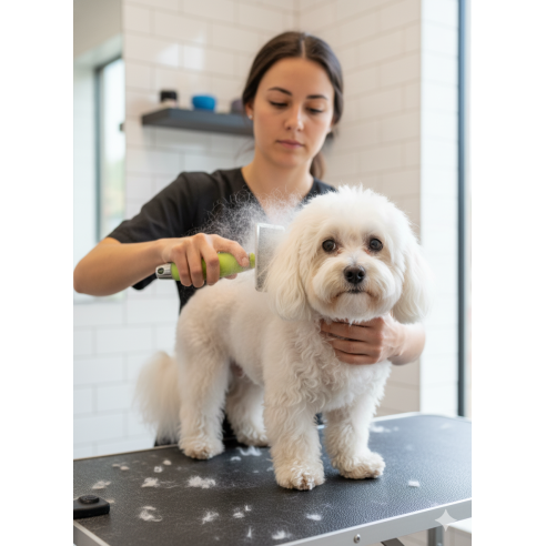 Carda Profesional Grande Silicona para Perros y Gatos
