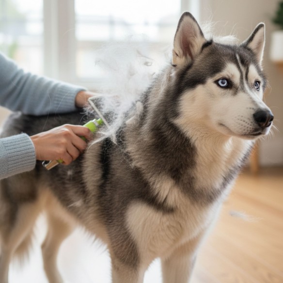 Carda Profesional Grande Silicona para Perros y Gatos