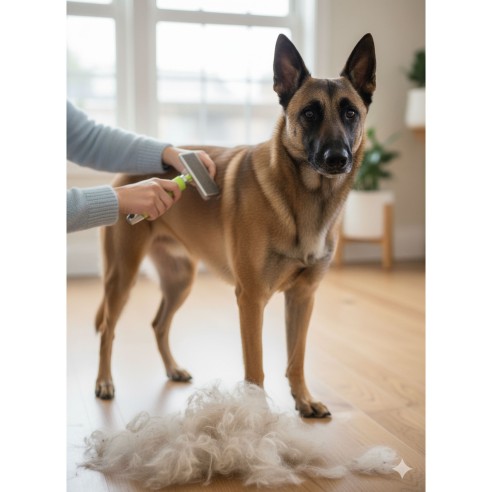 Carda Profesional Grande Silicona para Perros y Gatos