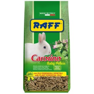 Raff Carotino Baby Pellets 900 g – Alimento Premium para Conejos Baby y Conejos Enanos Jóvenes