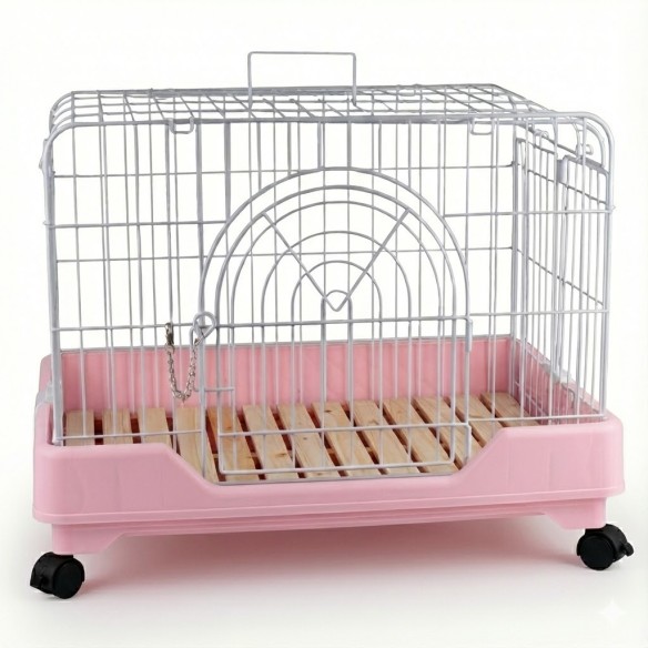 Jaula Conejo Living Dream con Tarima y Ruedas 64x46.5 cm