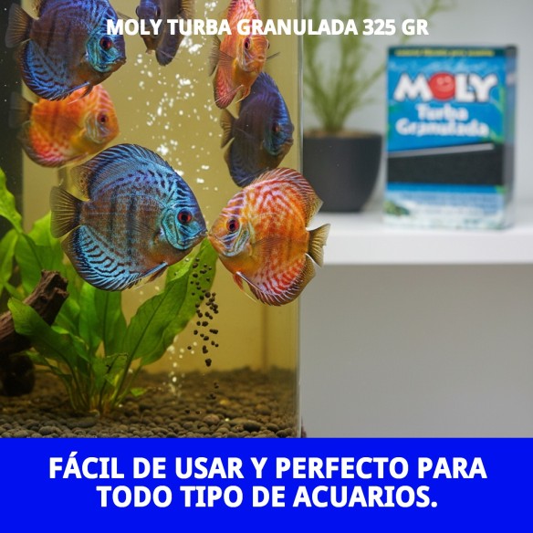 Moly Turba Granulada 325g para Acuarios y Filtración