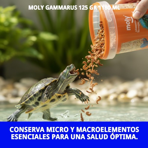 Alimento Gammarus para tortugas y peces - 125 gr 1180 ML