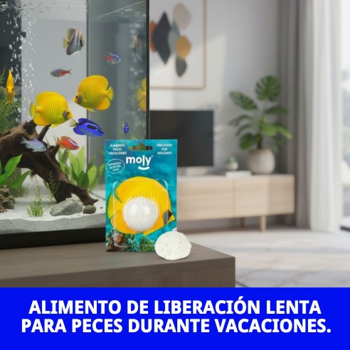 Moly Vacaciones Stick: Alimento Ideal para Peces en Vacaciones