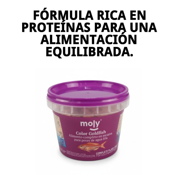 Moly Goldfish 20g: Alimento Premium para Peces de Acuario
