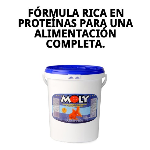 Moly Goldfish Color 1 kg: Realza el color de tus peces