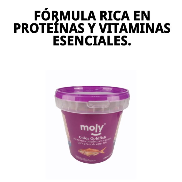 Alimento Moly Goldfish Color 200g para peces vibrantes