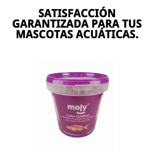 Alimento Moly Goldfish Color 200g para peces vibrantes