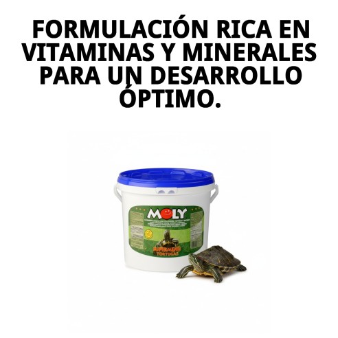 Moly Menú Tortugas 1.5 kg: Alimentación Ideal para Galápagos