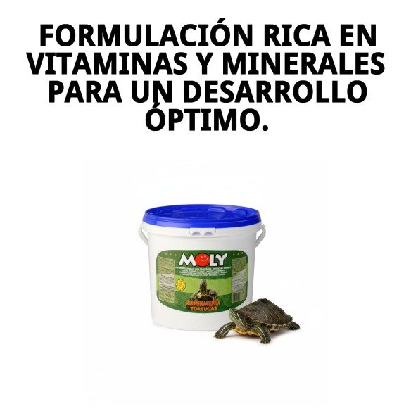 Moly Menú Tortugas 1.5 kg: Alimentación Ideal para Galápagos
