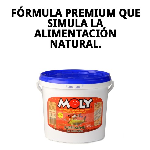Moly Super-Menú Estanque: Alimentación Completa para Peces