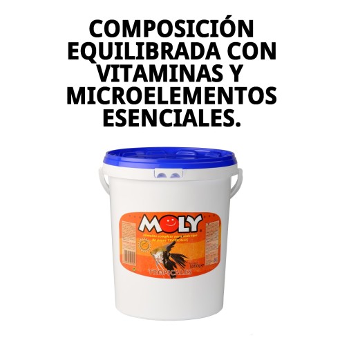 Alimento Completo Moly Tropical para Peces - 1 kg
