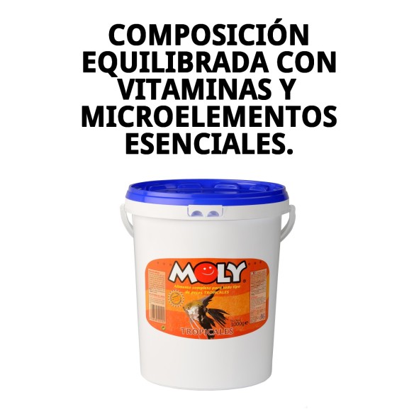 Alimento Completo Moly Tropical para Peces - 1 kg