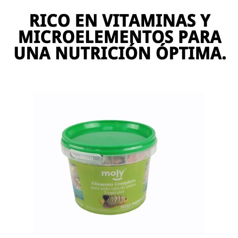 Moly Tropicales 20g: Alimento ideal para tus peces omnívoros