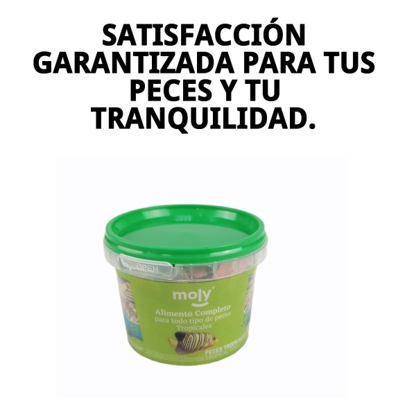 Moly Tropicales 20g: Alimento ideal para tus peces omnívoros