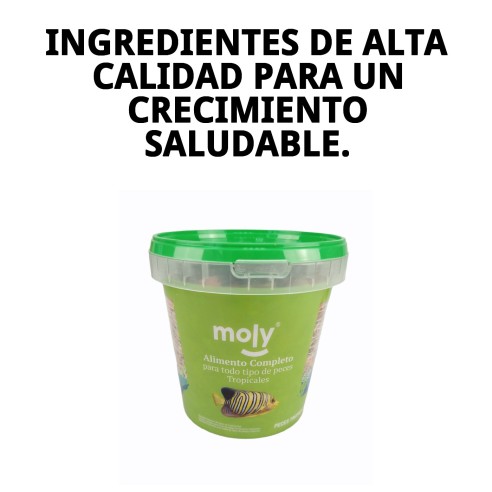 Alimento Completo Moly Tropicales 200g para Peces Omnívoros
