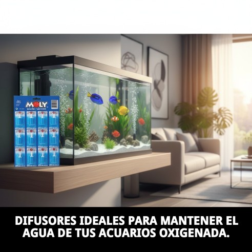 Difusor 2.5 cm para acuarios - Blister de 12 unidades
