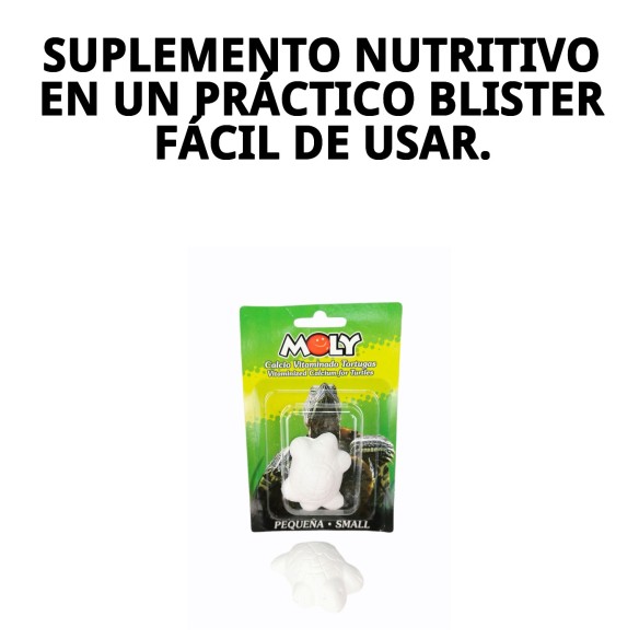 Moly Calcio para Tortugas Pequeñas - Alimentación Ideal