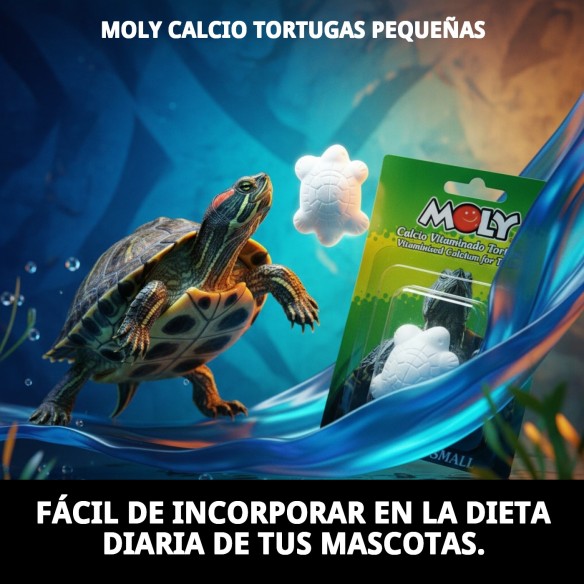 Moly Calcio para Tortugas Pequeñas - Alimentación Ideal