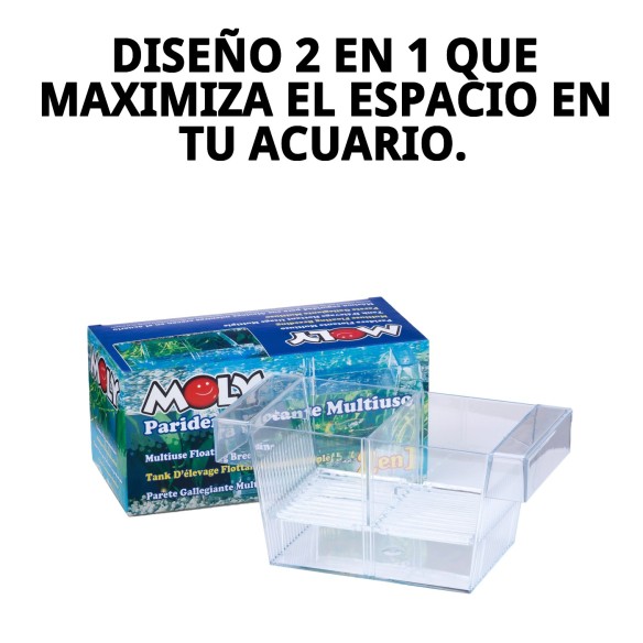 Paridera Flotante 2 en 1 Moly para Mascotas - 21x10x9,5 cm