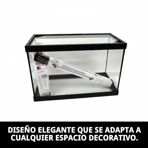 Acuario de Cristal Moly 20L Kit Completo para Peces