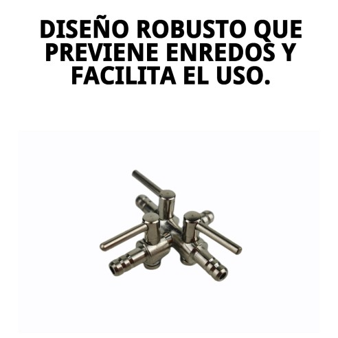 Llave Metálica 3 Salidas para Mascotas - Calidad y Durabilidad