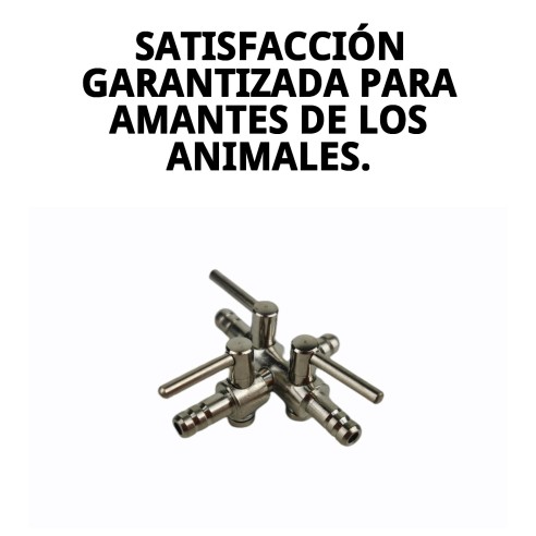 Llave Metálica 3 Salidas para Mascotas - Calidad y Durabilidad