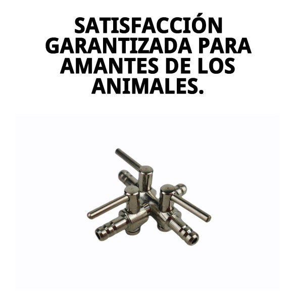 Llave Metálica 3 Salidas para Mascotas - Calidad y Durabilidad