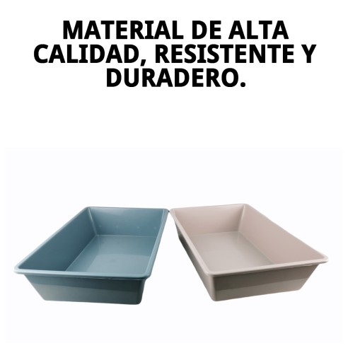 Bandeja de Arena para Gatos 50x35x12 - Higiene Perfecta
