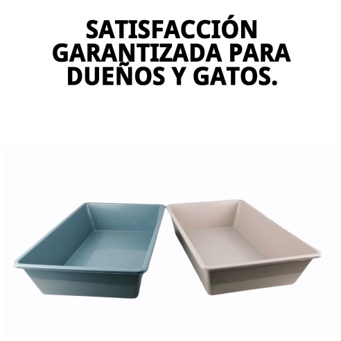 Bandeja de Arena para Gatos 50x35x12 - Higiene Perfecta