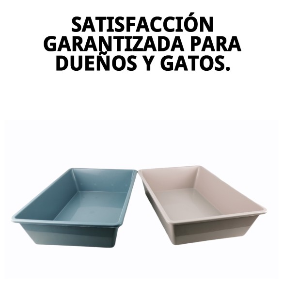 Bandeja de Arena para Gatos 50x35x12 - Higiene Perfecta