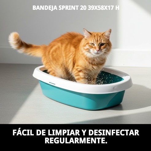 Bandeja Sanitaria para Gatos Sprint 20 - Calidad y Estilo