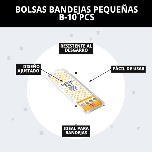 Bolsas Bandejas Pequeñas B-10 PCS para Higiene y Cosmética