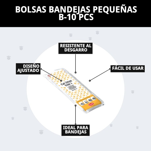 Bolsas Bandejas Pequeñas B-10 PCS para Higiene y Cosmética